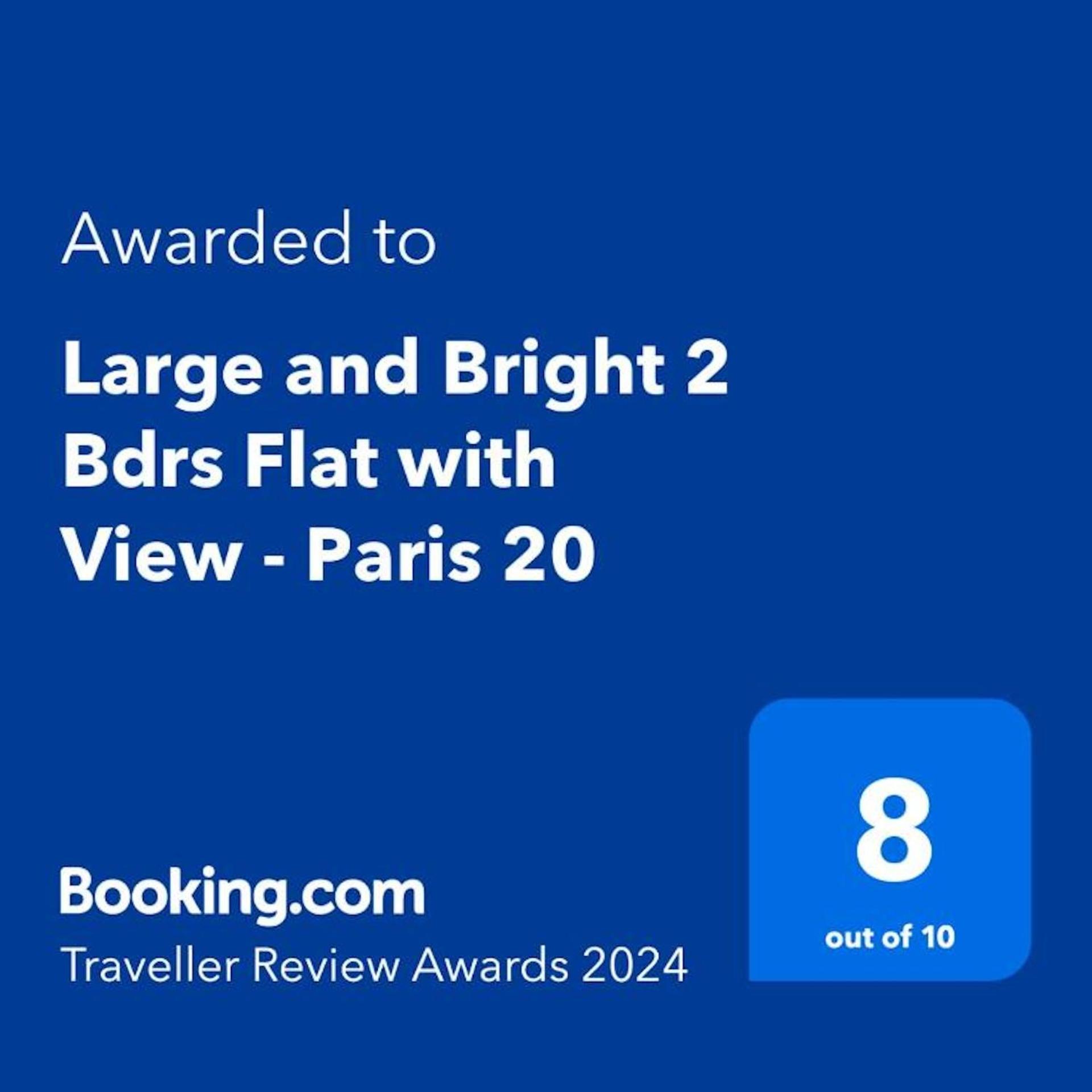 Large And Bright 2 Bdrs Flat With View - Paris 20 Apartment Ngoại thất bức ảnh